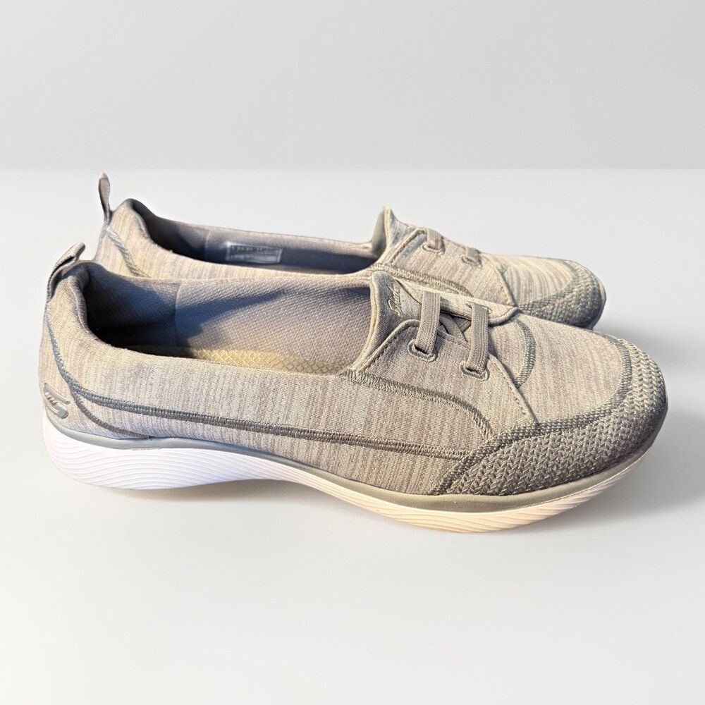Skechers Women's Slip-On Sneakers in Light Gray